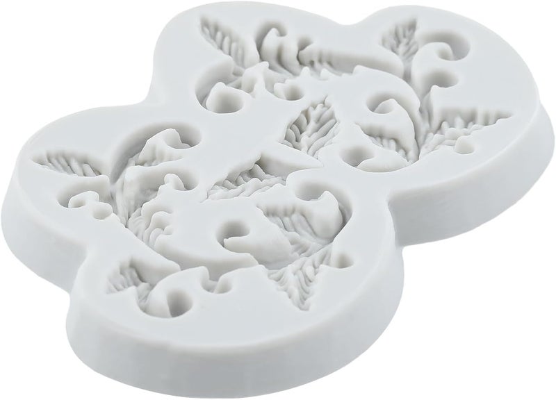 TAOXIBEI Baroque Curlicues Scroll Lace Silicone Molds Leaf Vine Polymer Clay Mold for DIY Crafts Epoxy Resin Casting Air Dry Polymer Clay Plaster Jewelry Making - Image 5